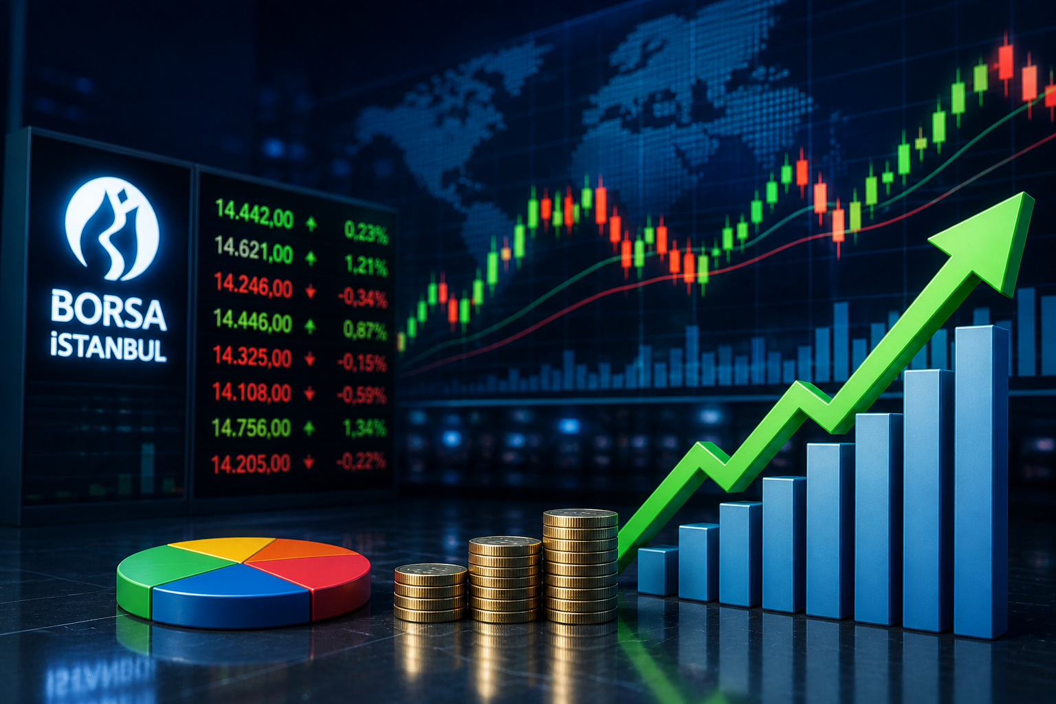 Borsa Endeksleri Yükselişle Kapandı, Metal Ana Sanayi Öne Çıktı